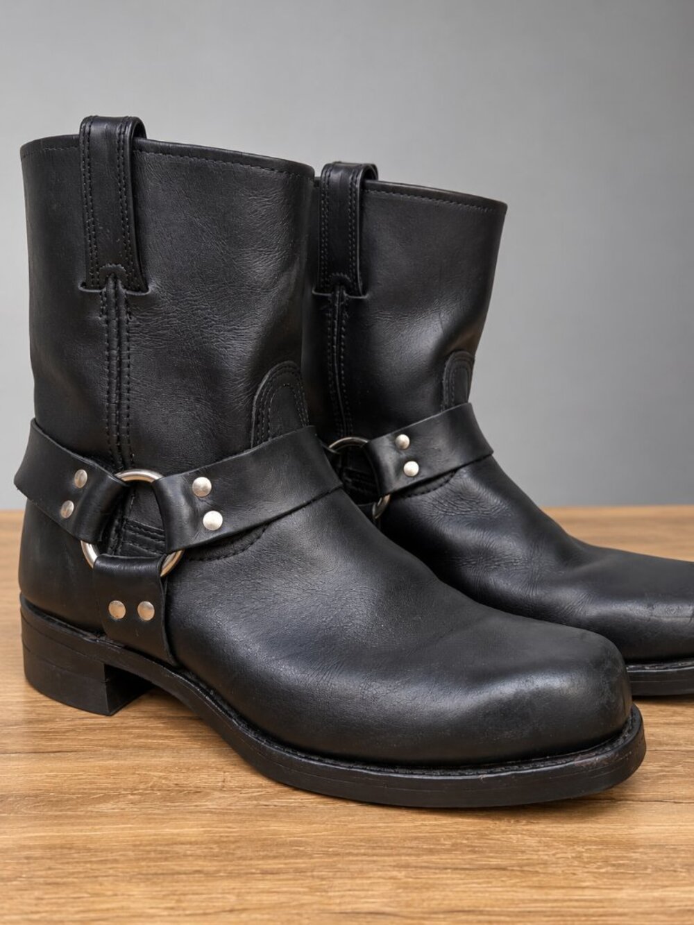 Frye Harness 8R Men’s 10.5 M Black Leather Motorcycle Engineer Boots